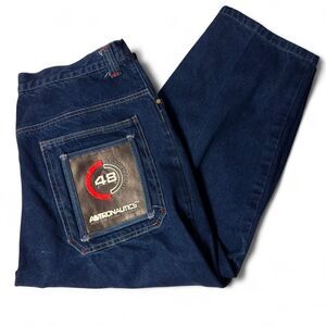 Unbranded Men's Navy and Blue Jeans